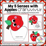 Image result for Senses Apple Workshhet for Kids
