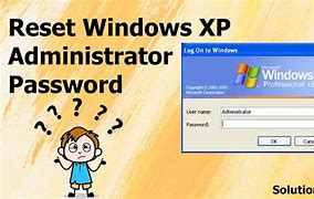 Image result for Resetting Windows XP Password