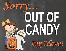 Image result for Free Printable No Candy Sign