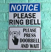 Image result for Please Ring Doorbell Button