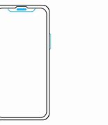 Image result for iPhone 14 Drawing with Dimensions