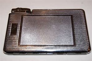 Image result for Silver Cigarette Case with Lighter Holder