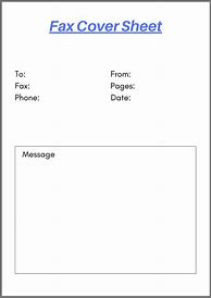 Image result for Fax Forms Printable