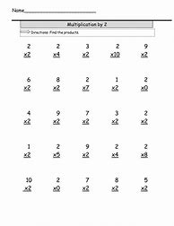 Image result for 3rd Grade Math Worksheets Multiplication Table
