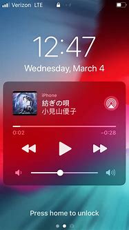 Image result for iOS 9 Playing Lock Screen