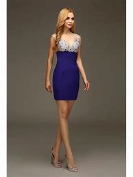 Image result for Short Royal Blue Party Dresses