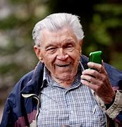Image result for Person Standing in Old Photo with Cell Phone