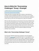 Image result for Challenges Essay