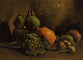 Image result for Still Life of Fruits and Vegetables