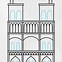 Image result for Public-Domain Notre Dame Drawing