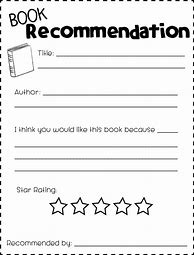 Image result for Book Recommendation Template