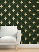 Image result for Green Gold Art Deco Wallpaper