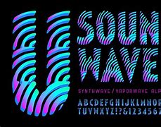 Image result for Sound Wave Font