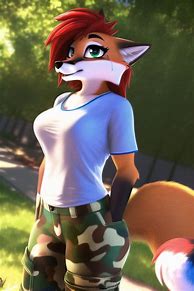 Image result for Military Fox Girl