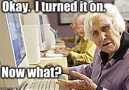Image result for Old Lady Computer Birthday Meme