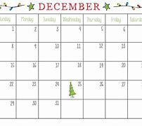 Image result for December Calendar Printable PDF