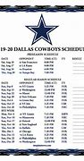 Image result for Dallas Cowboys TV Schedule