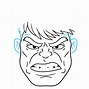Image result for Hulk Face Outline