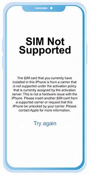 Image result for Sim Not Supported iPhone