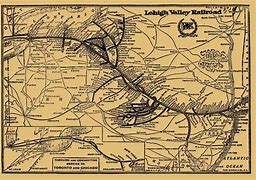 Image result for Lehigh Valley Railroad Map in Delano PA