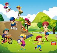 Image result for Animated Kids Playing