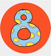 Image result for Number 8 Sticker