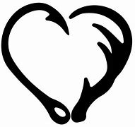 Image result for Heart Shaped Fish Hooks Clip Art