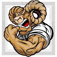 Image result for Cartoon Ram with Muscle
