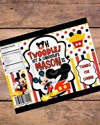 Image result for Mickey Mouse Chip Bag Template