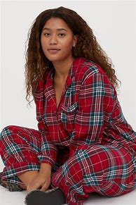 Image result for Red Flannel Pajamas Women