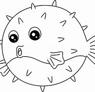 Image result for Puffer Fish Clip Art Black and White