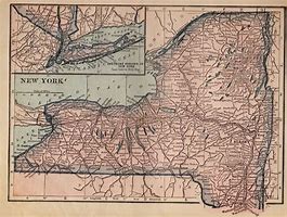 Image result for Old Map New York State
