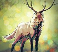 Image result for Wolves Attacking Deer Painting