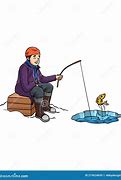 Image result for Ice Fishing Cartoon