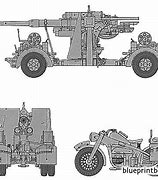 Image result for Flak 88 Cannon Drawing