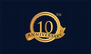 Image result for 10 Years Logo Design