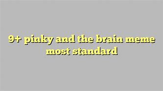 Image result for Pinkey Brain Yes