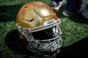 Image result for What Are the Colors of a Notre Dame Football Helmet