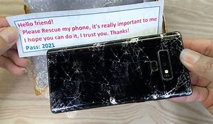 Image result for Note 9 Edge Cracked Glass