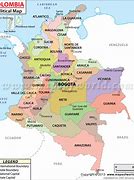 Image result for Colombia States Map