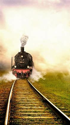 Steam Train Crossing The Countryside 5K UHD Wallpaper