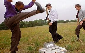 Image result for Office Space Beating Up Copier