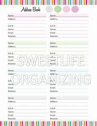 Image result for Address Print Out Organizer