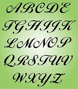Image result for Cursive Letter Stencils