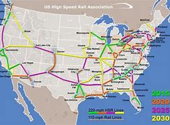 Image result for Proposed High Speed Rail Map