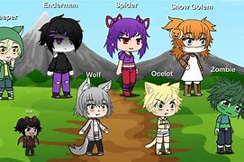 Image result for Gacha Life Minecraft Wolf
