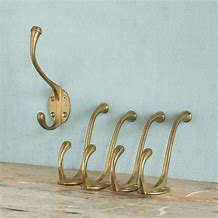 Image result for Antique Brass Coat Hooks