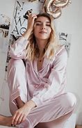 Image result for Women's Silk Pajamas