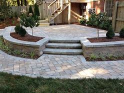 Image result for Landscaping with Pavers and Ledger Panels