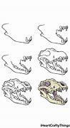 Image result for How to Draw Wolf Skull